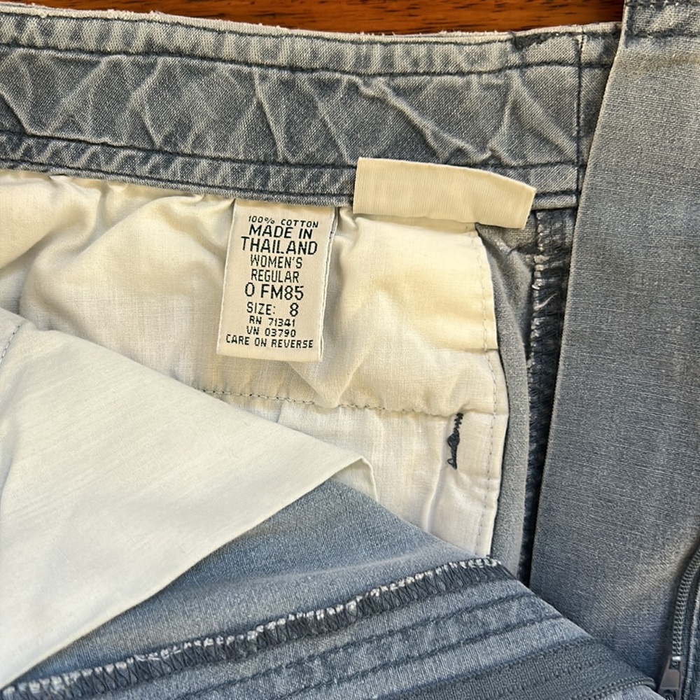 LLBean women’s denim cotton skirt, size 8 - Picture 5 of 5